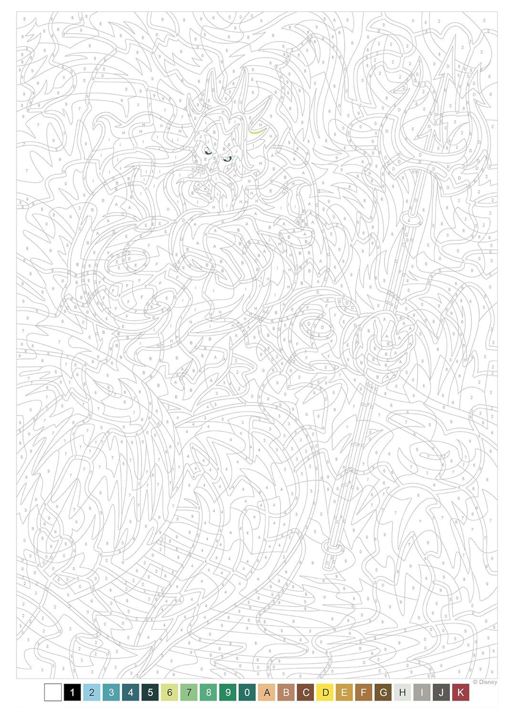 Раскраска по номерам Coloriages mysteres Disney - Специальный фильм: Русалочка - La Petite Sirene, 112стр. (предзаказ 01.04.2025)
