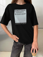 Футболка для девочки true friend