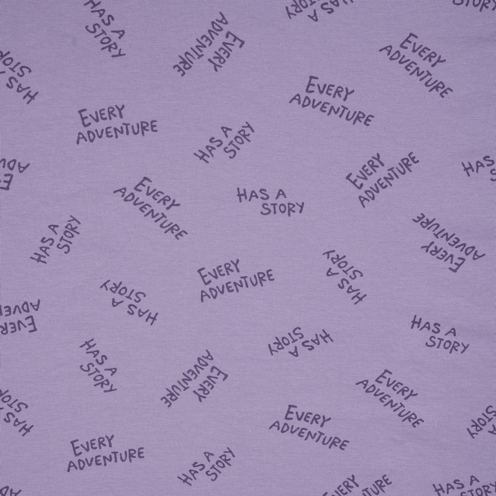 Кулирная гладь с рисунком, 100% хлопок, 150 гр/м2, св.фиолетовый/фиолетовый (20205)