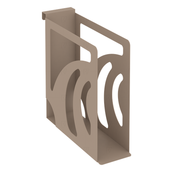 Навесной лоток для папок узкий MAN-11 Металл Мокко 80*263*250