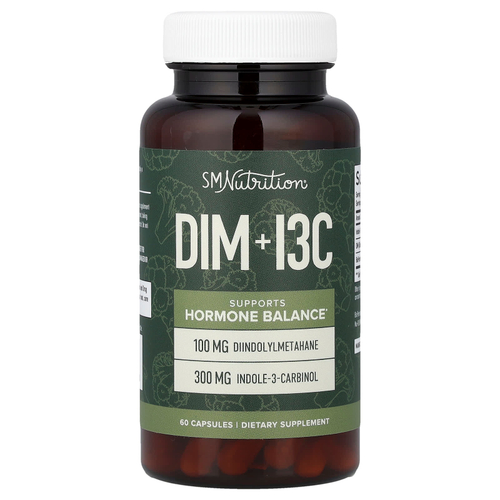 SMNutrition, DIM + I3C, 60 капсул