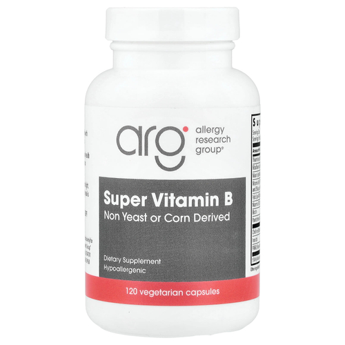 Allergy Research Group, Super Vitamin B, 120 вегетарианских капсул