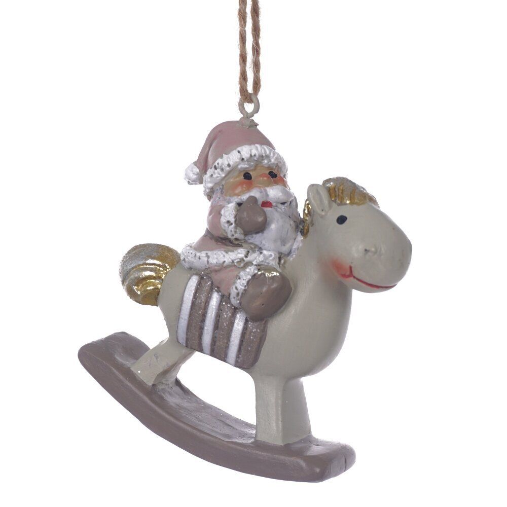 GAEM Фигурка декоративная подвесная "Ангел/Дед Мороз", L6 W2,5 H6,5 см, 4в.