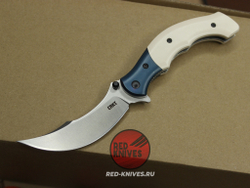 Нож CRKT RITUAL мини, компакт - светлая рукоять, клинок стоунвош CR7471