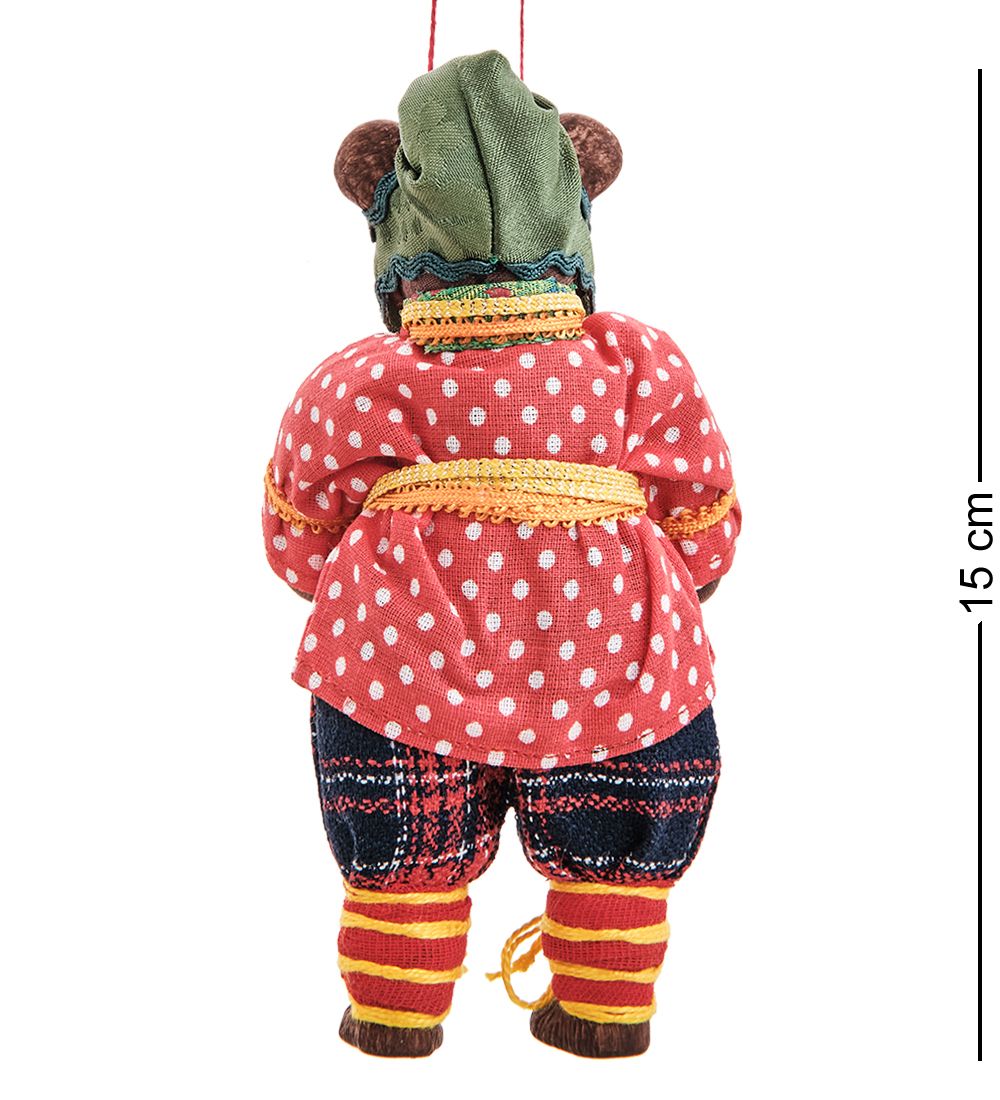 RK-876/2 Кукла подвесная «Медведь в колпаке с корзинкой грибов»