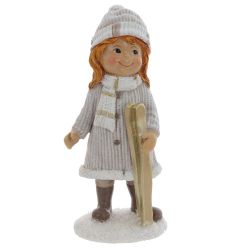 GAEM Фигурка декоративная "Мальчик/Девочка", L8 W7 H18 см, 2в.