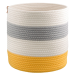 Корзина для хранения ciary, D30х30 см, бежевая/серая/горчичная