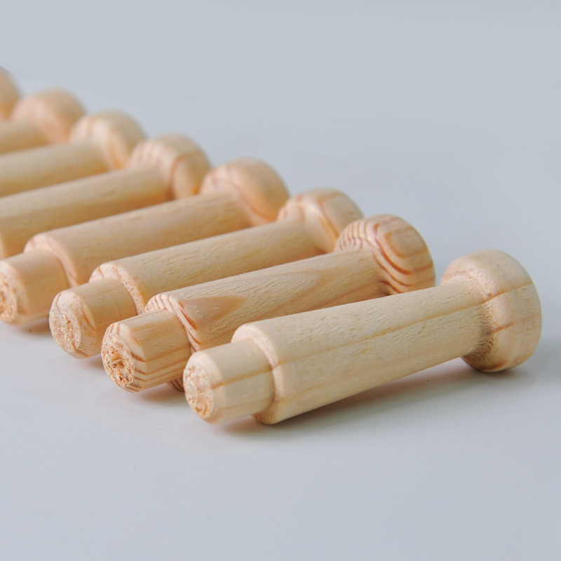 Комплект крючков для одежды DIY массив сосны цвет натуральный