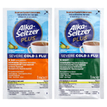 Alka-Seltzer Plus, От сильной простуды и гриппа, днем и ночью, с медом и цедрой лимона, 12 пакетиков