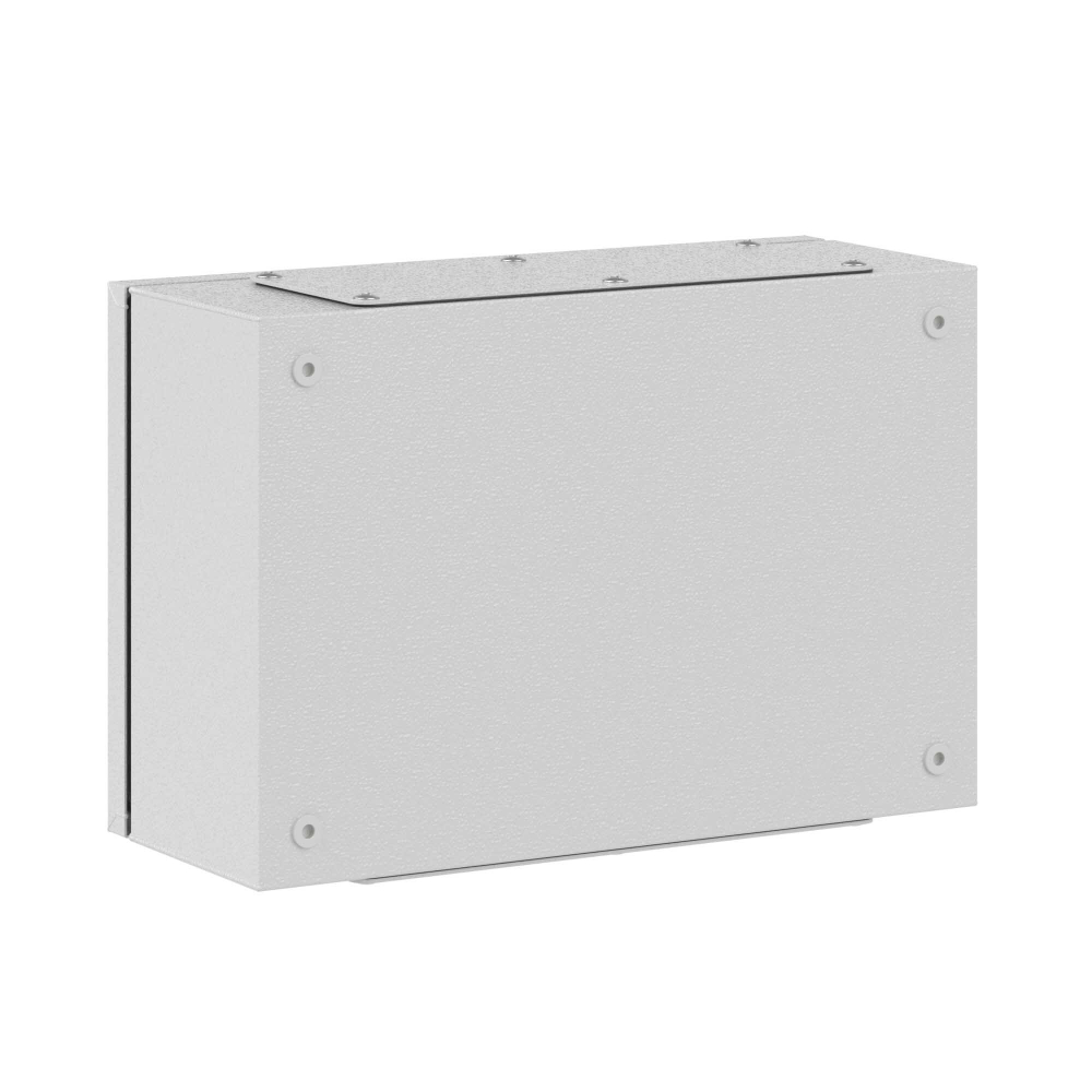 Сварной металлический корпус CDE, 300х200х120 мм, с фланцами