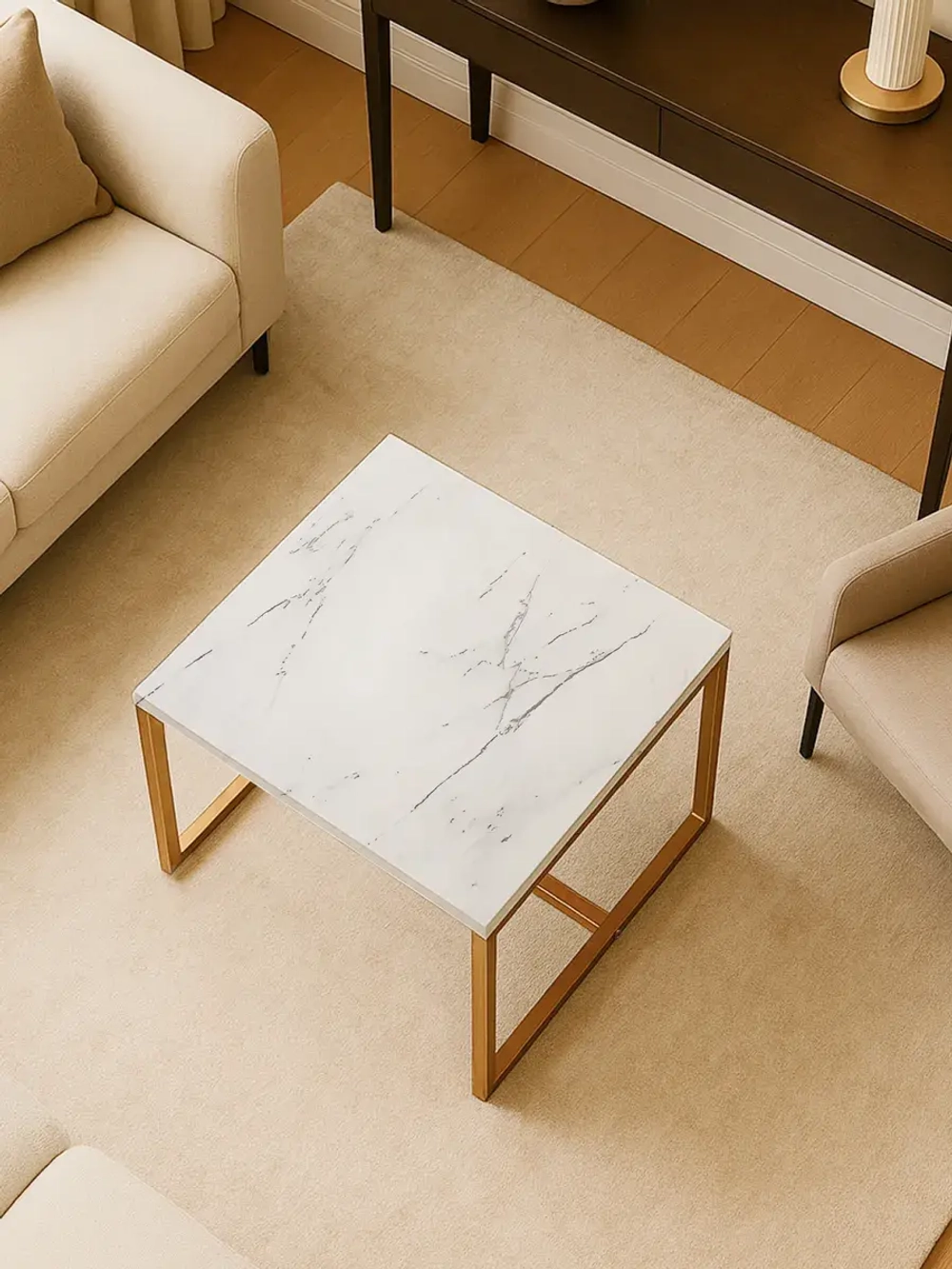 Компактный журнальный стол Куб - ЗБ - ЛДСП в ПВХ