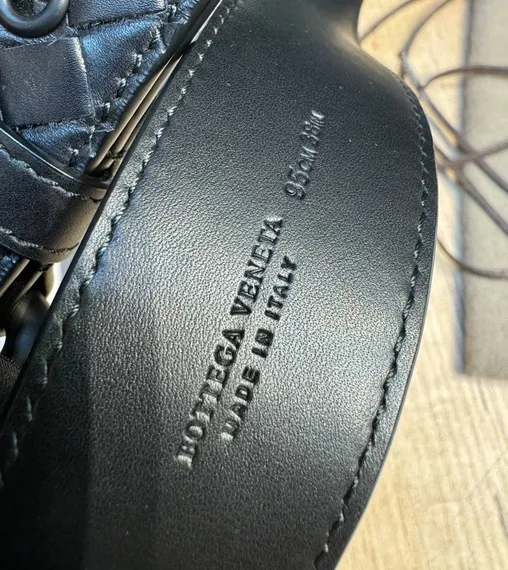 Ремень Bottega Veneta 3,5 см, черный.