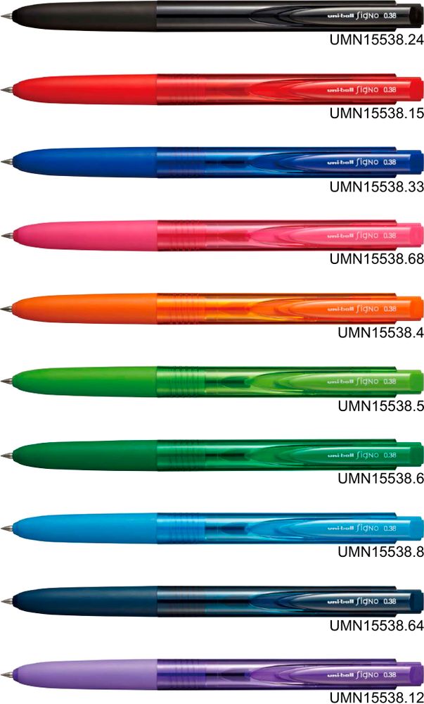 Гелевые ручки Uni-ball Signo RT1 0,38 мм - UMN-155-38