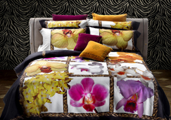 Постельное белье 2 спальное Roberto Cavalli Foulard белое Италия