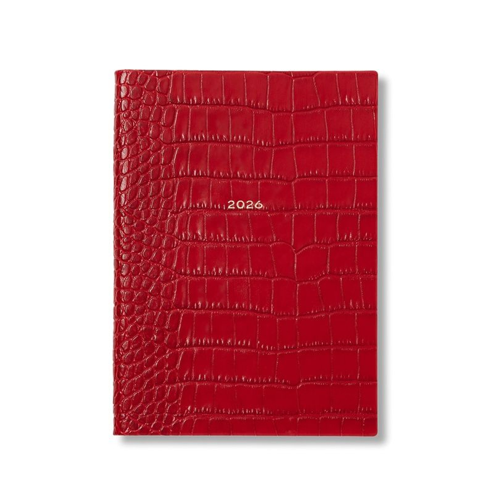 Smythson Ежедневник 2026 Soho Weekly Diary in Mara, Lilac