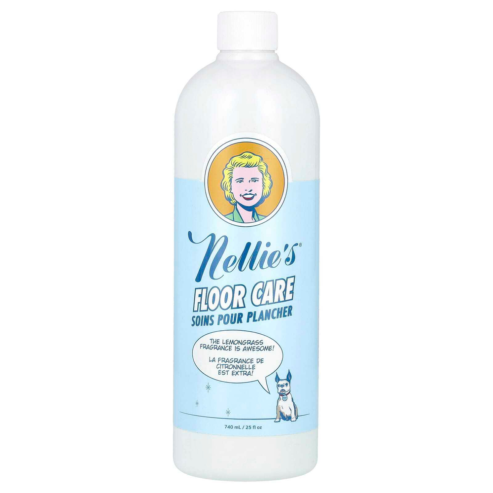 Nellie's, Средство для мытья полов, лимон, 25 ж. унц. (740 мл)