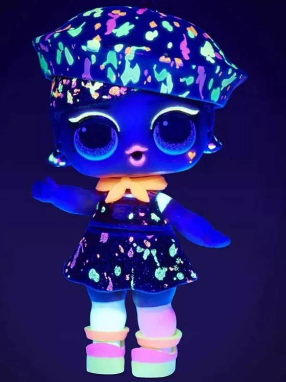 Кукла Лол шар Lights Glitter Неон