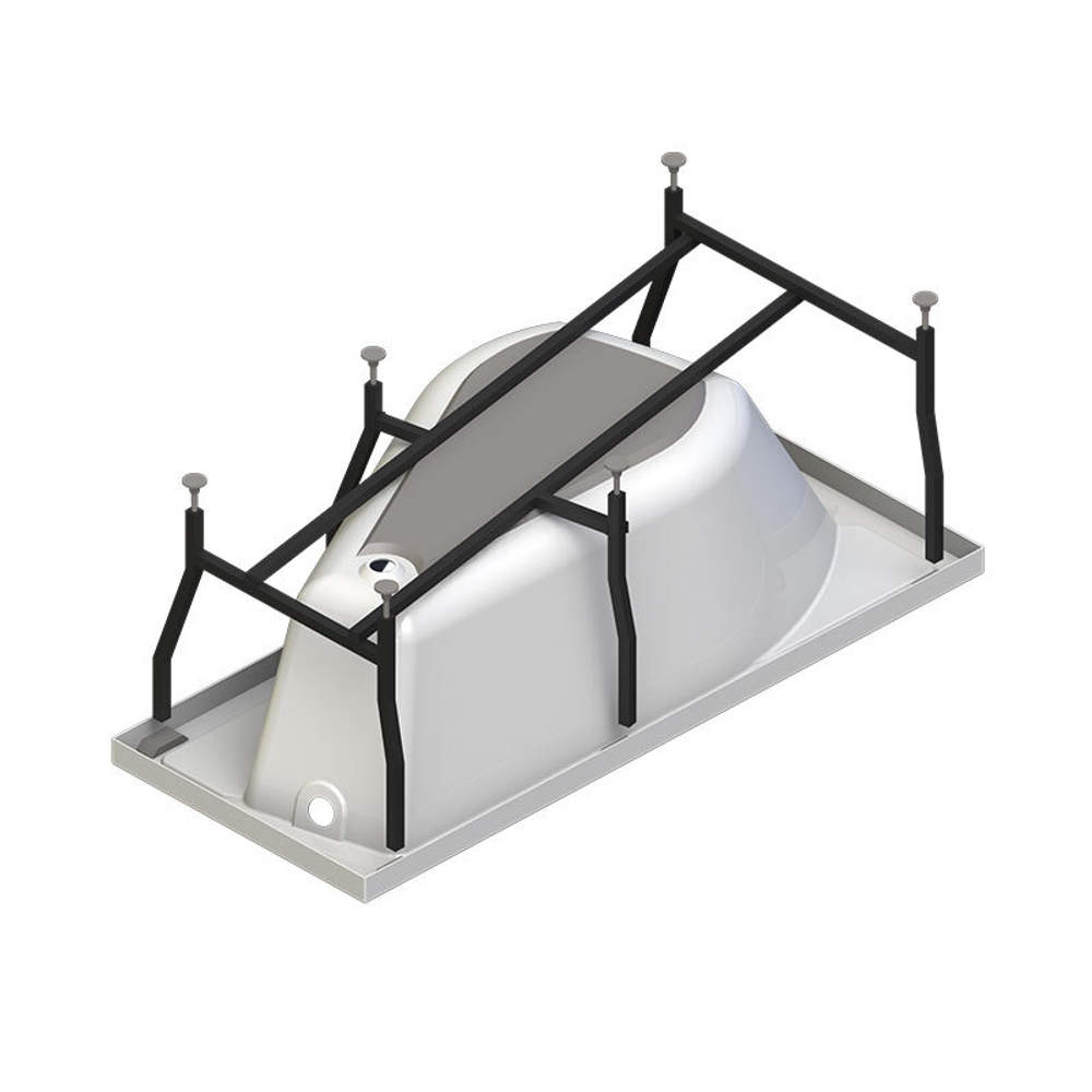 Акриловая ванна Radomir Vanessa (Радомир Ванесса) Миранда 168х95 L, с каркасом