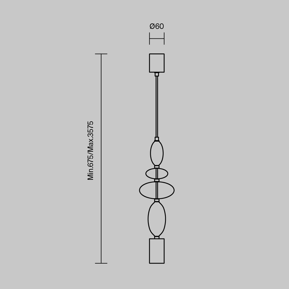 Светильник подвесной Maytoni   MOD071PL-L8B3K1