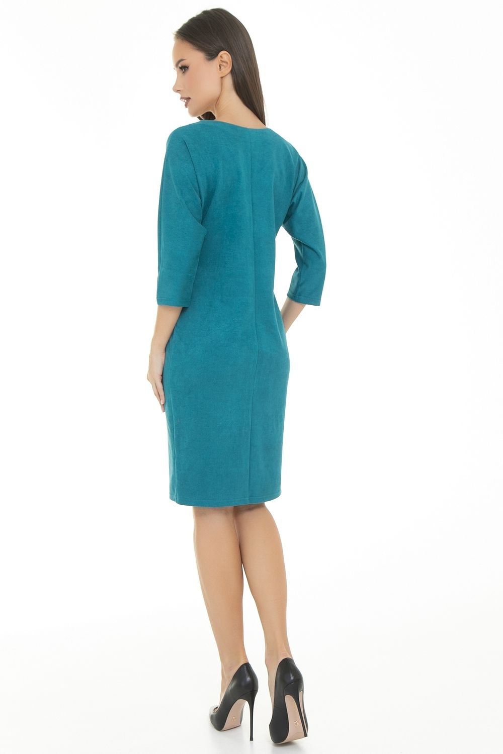 Платье Теплые объятия (вельвет, бирюза) Diolche