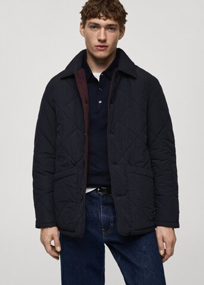 Двухцветная двусторонняя стеганая куртка