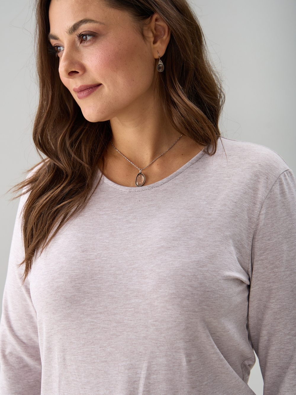 Лонгслив ЛНкл-081/бежевый-меланж