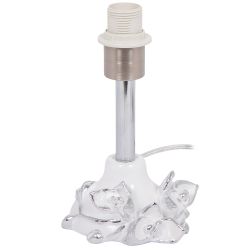 Настольная лампа Орхидея Лайм Белый с абажуром Адель Бланко