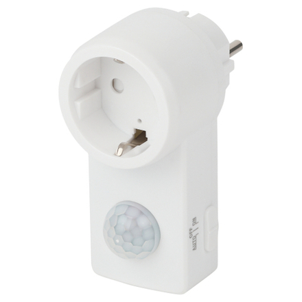 Датчик движения ЭРА MD 022 розеточный ДДР-01 1200Вт 10-420с 2-9м 3+лк 120гр IP20