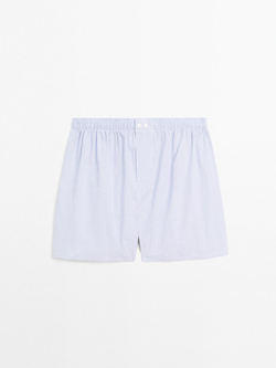 Massimo Dutti Трусы-боксеры в мелкую клетку, темно-синий