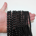 Шунгит А бусины 6мм 8мм 10мм