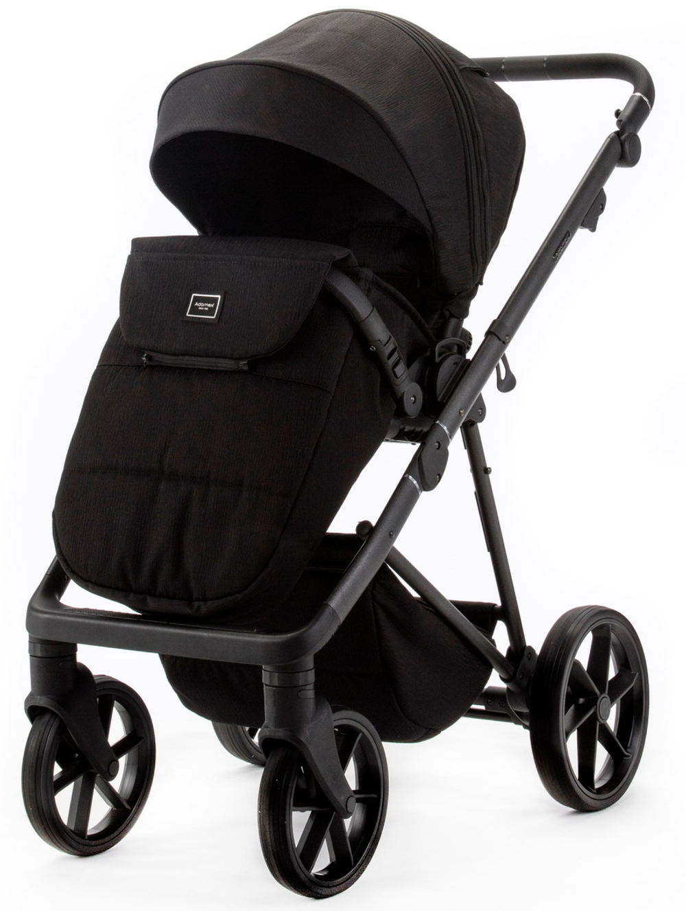 Детская коляска Adamex Delta Natura 2 в 1 DN-11-CARBON (ЧЕРНЫЙ)