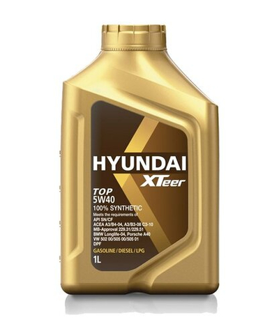 HYUNDAI XTEER TOP 5W40 SN CF Масло моторное синт.1L