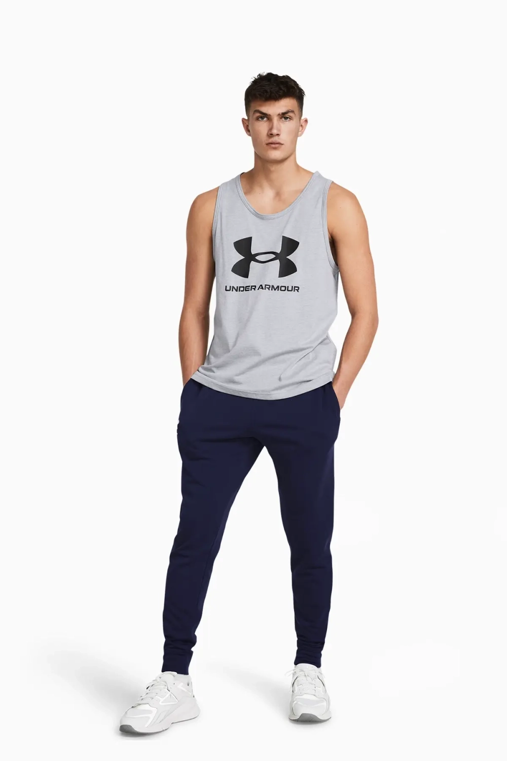 Штаны Under Armour Warmup Bottoms - темно-синий