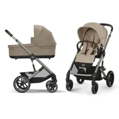 Детская коляска Cybex Balios S Lux TPE 2 в 1 Almond Beige