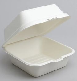 Короб для БЕНТО-торта, сахарный тростник 15х15х8 см