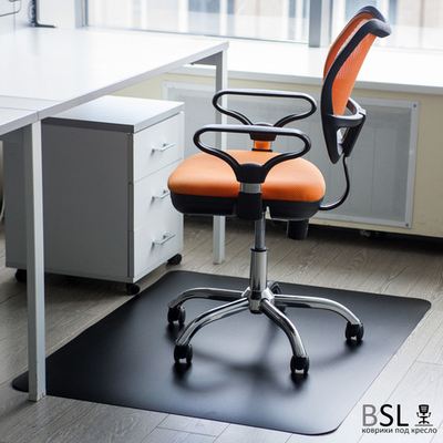 Защитный коврик под кресло черный 1,5 мм
