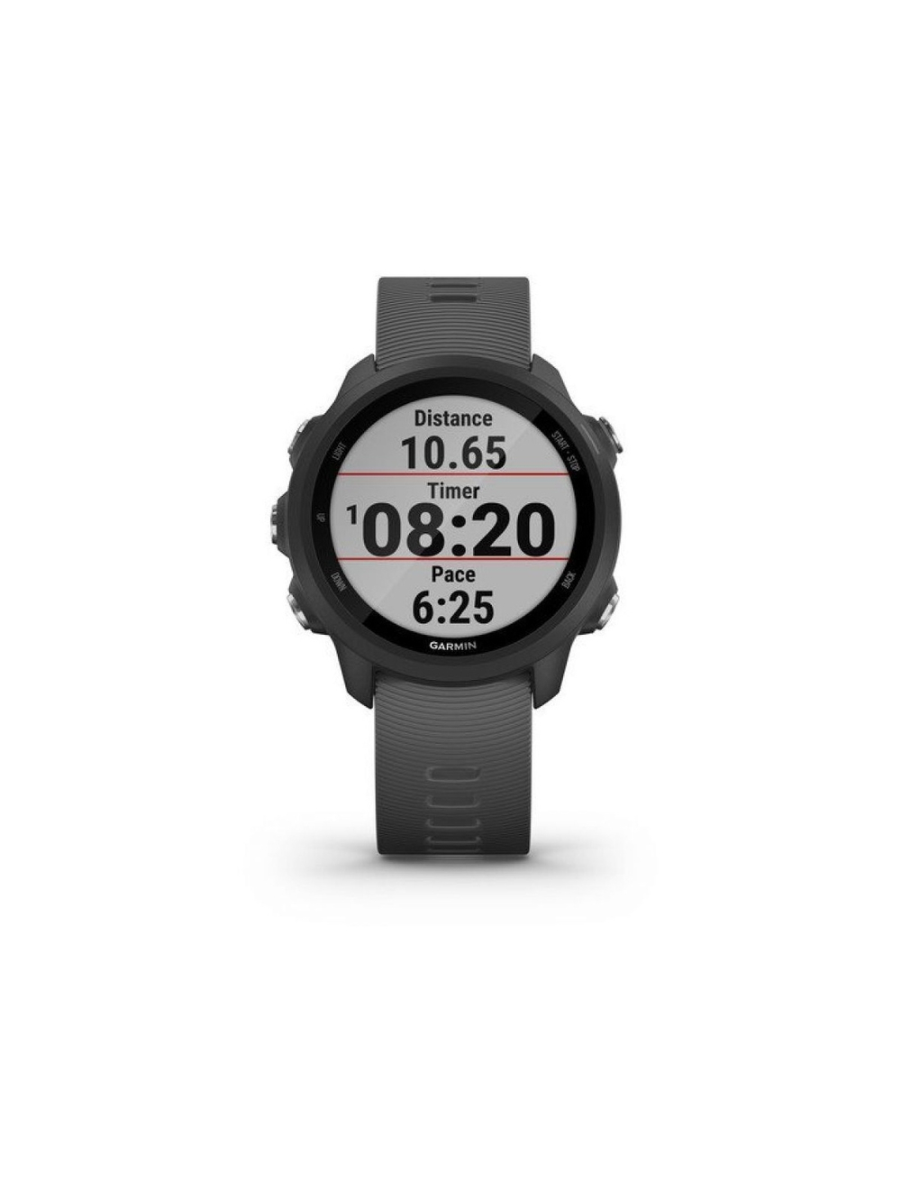 Garmin Forerunner 245 чёрный с серым ремешком беговые смарт-часы с GPS (010-02120-10)