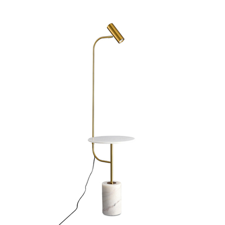 Торшер с мраморным столиком, 1хGU10 9Вт