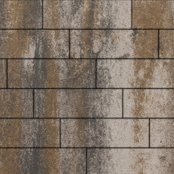 Тротуарная плитка ПРЯМОУГОЛЬНИК 750х250 мм - Листопад гладкий Песчаник