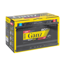 Аккумулятор GANZ PRO-Line AGM 80 А/ч обратный R+ 315x175x190 L4 EN 800 А