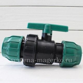 Кран шаровый ПНД муфта-муфта  50