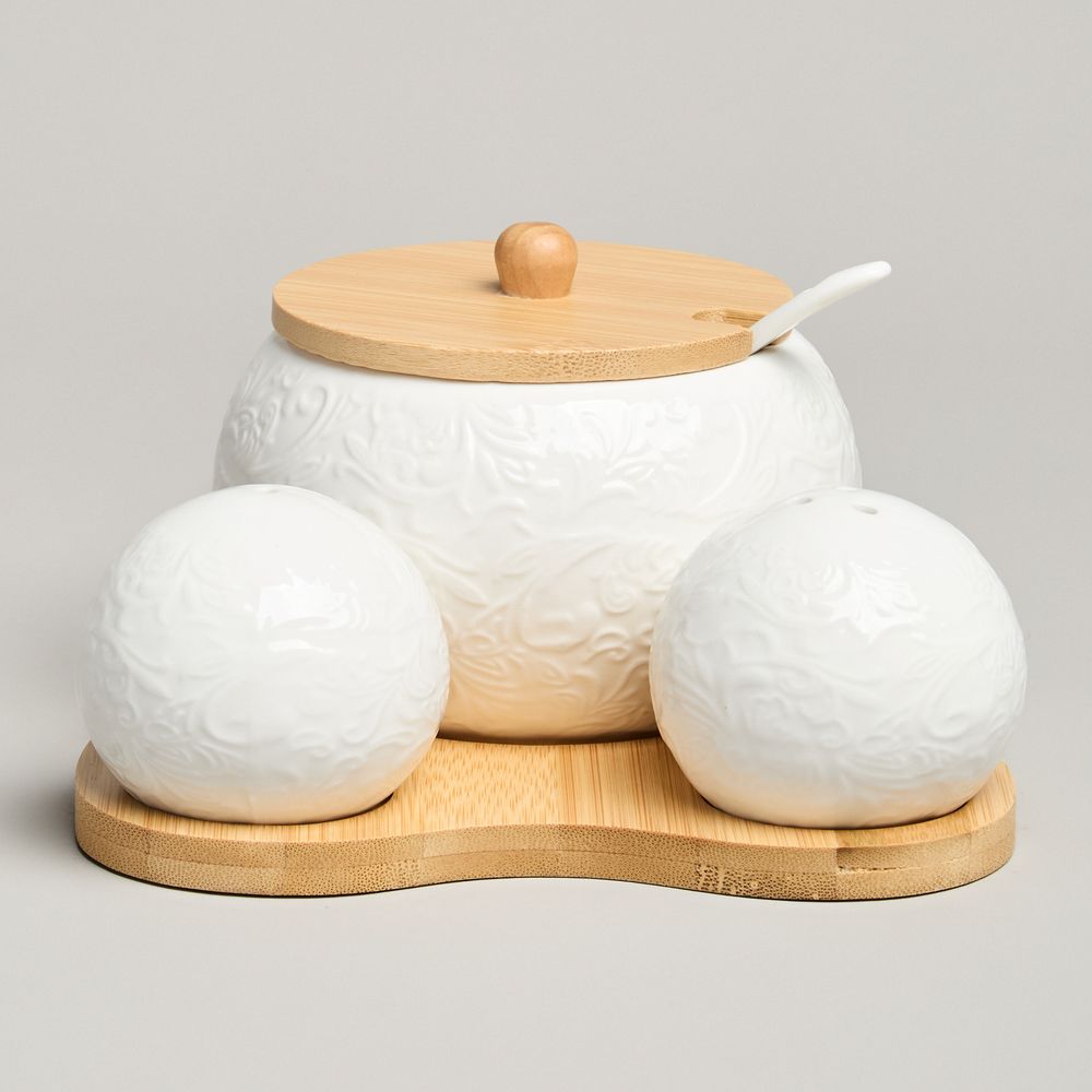 НАБОР ДЛЯ СПЕЦИЙ LEFARD "MUSE" 3 ПР. НА ДЕР.ПОДСТАВКЕ 15,5*15,5*10 СМ