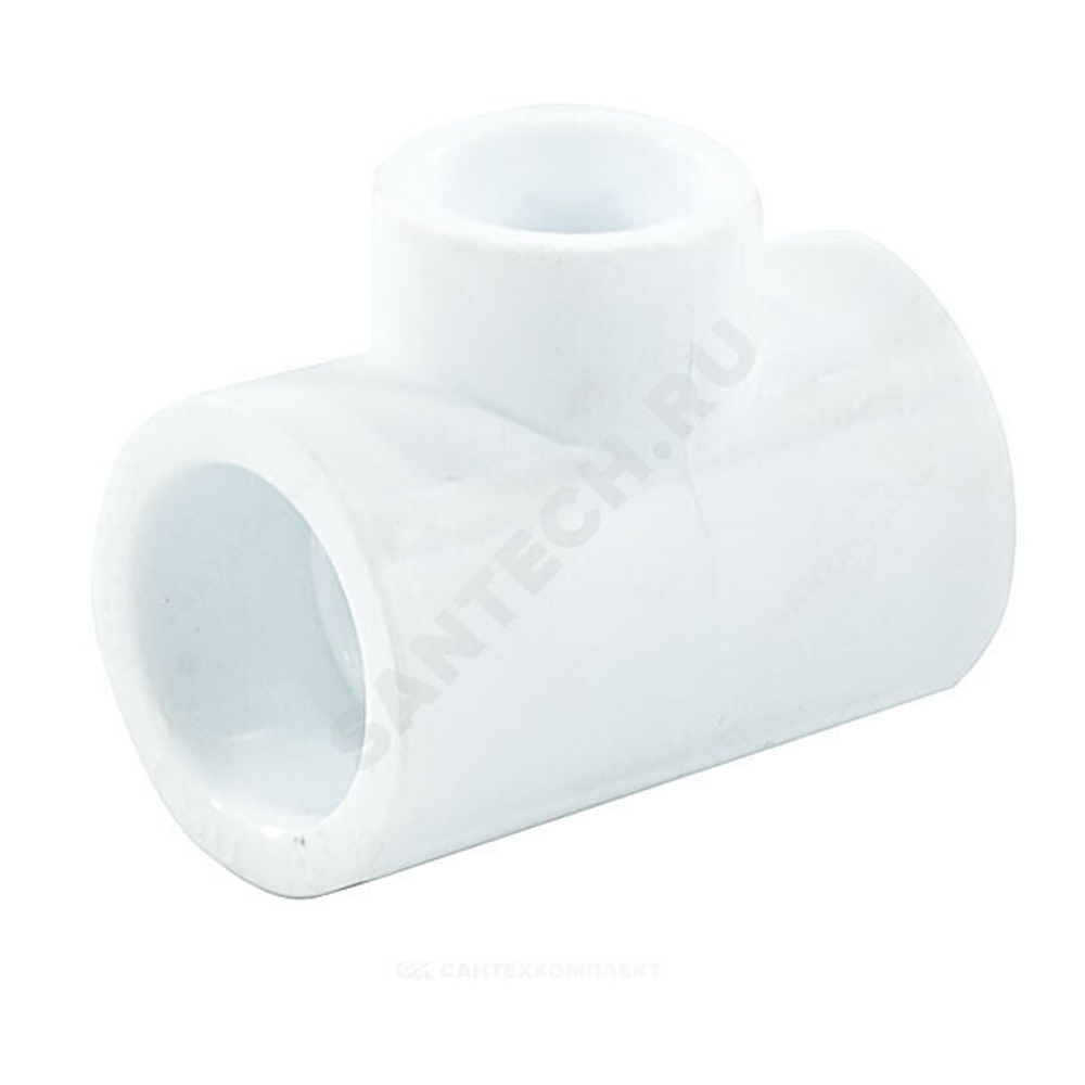 Тройник PP-R переходной белый Дн 25х20х25 PRO VALFEX 10252025-PRO