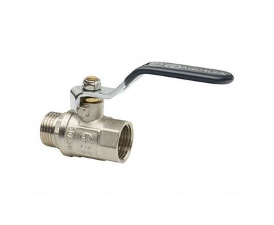 AQUALINK шаровой кран для воды 1/2, (вн-нар, г/ш) рычаг, 1149