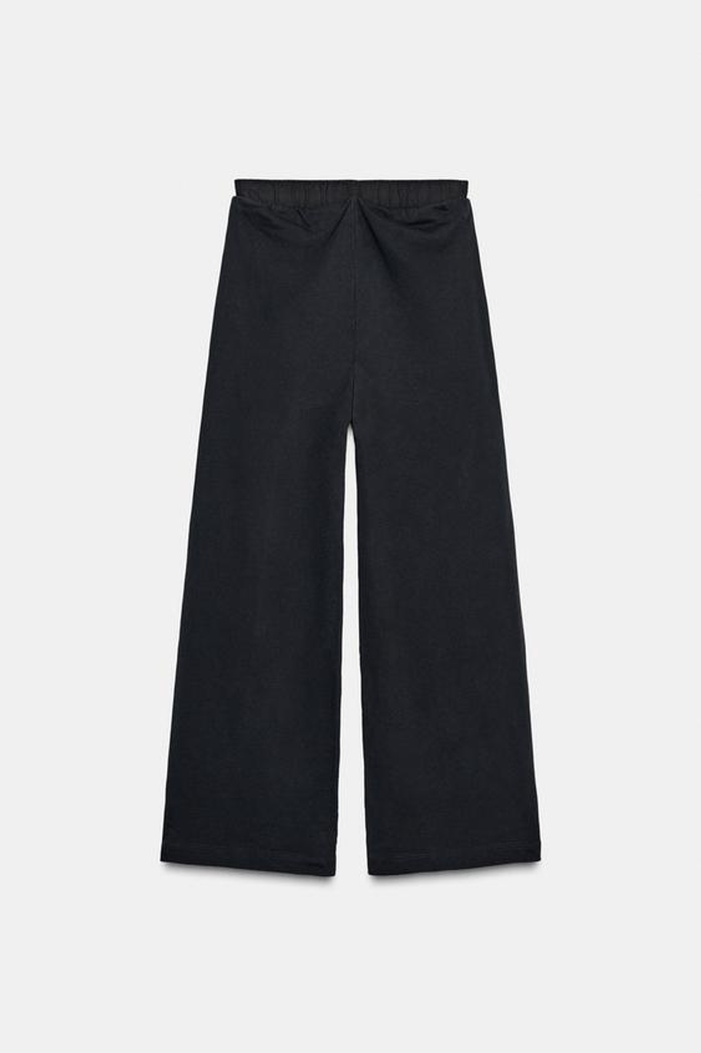 ZARA КОМБИНИРОВАННЫЕ БРЮКИ С ЭФФЕКТОМ ПОТЕРТОСТИ, УГОЛЬНЫЙ