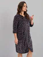 Халат Хвли-562/серый-леопард