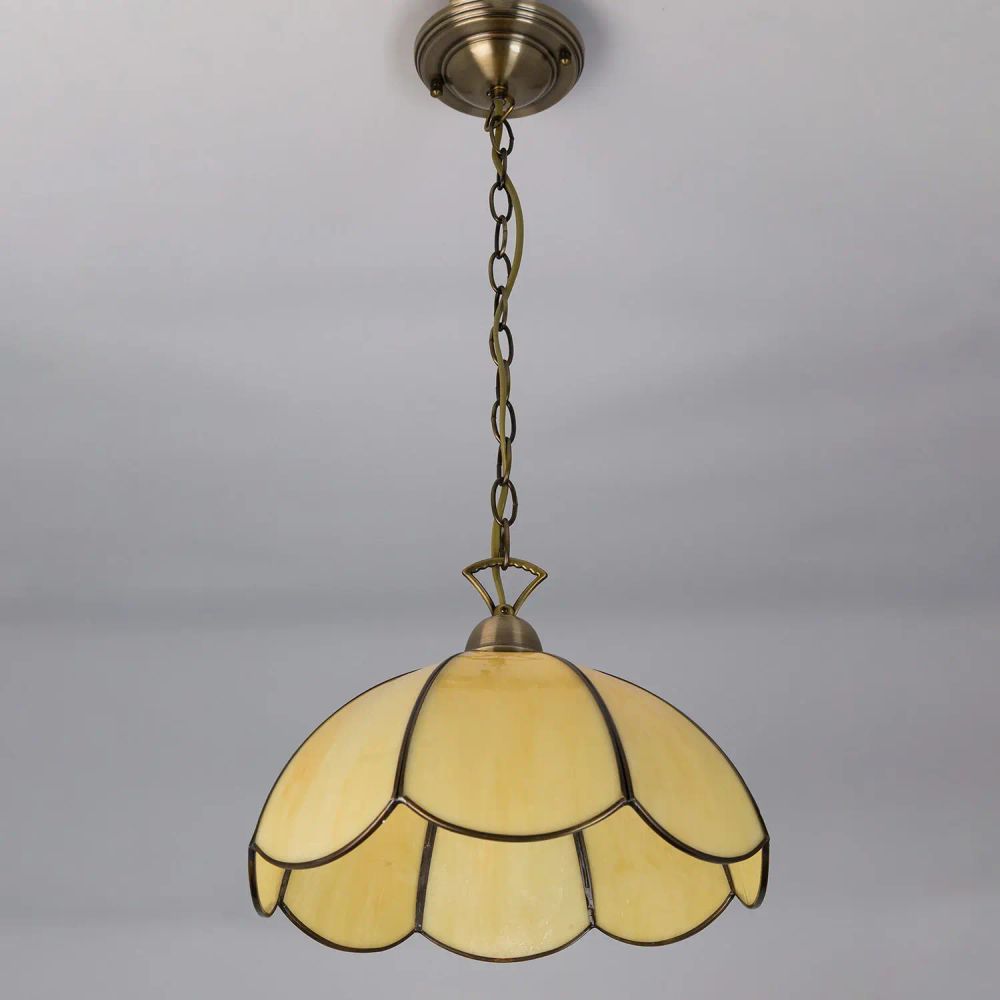 Citilux Познань CL443111 Подвесной светильник витражный Бронза