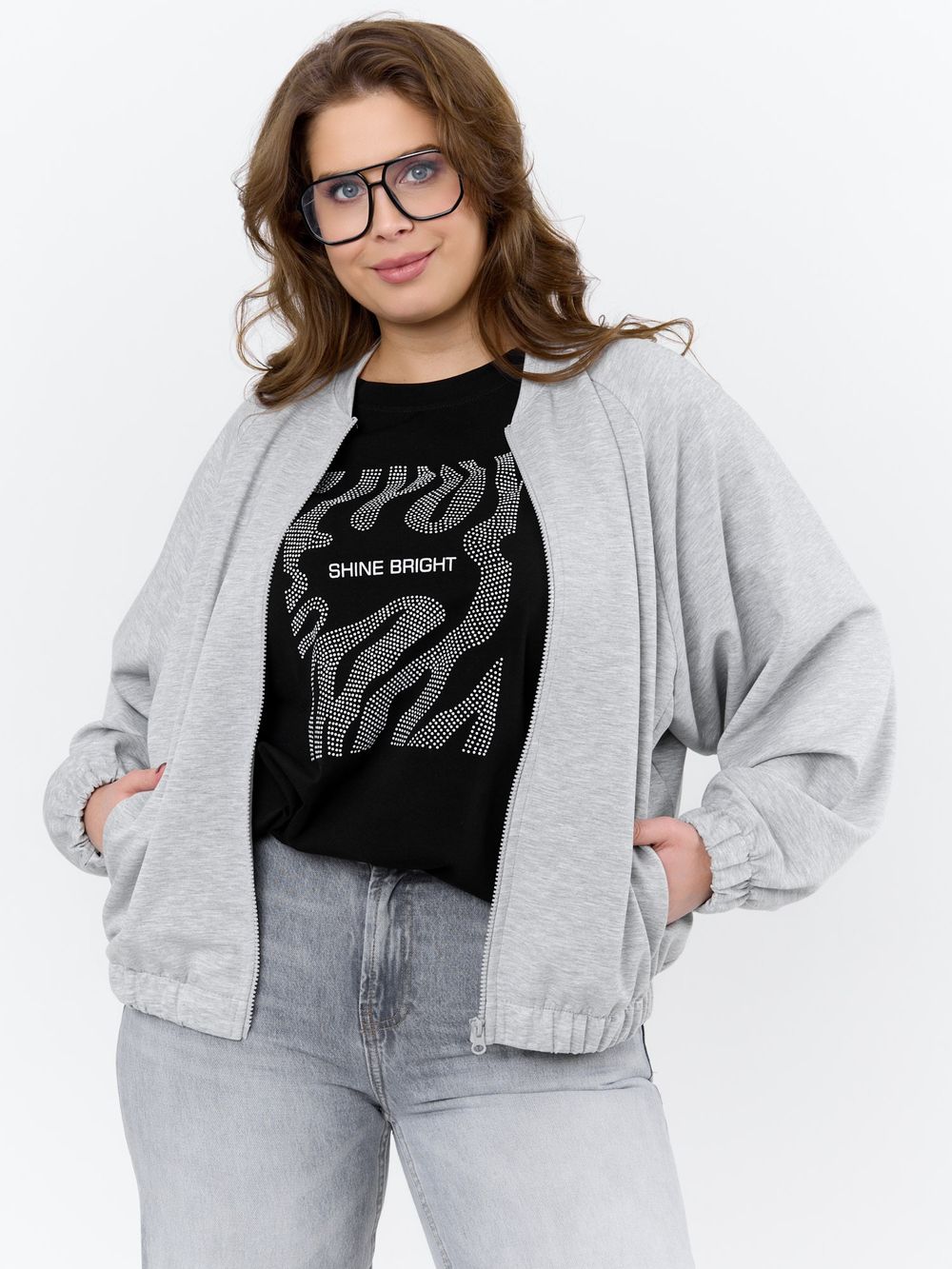 Бомбер Нео-1 Виотекс СЕРЫЙ МЕЛАНЖ