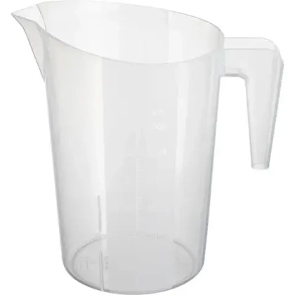 Стакан мерный пластик 3л ,H=26,L=24,B=17см белый 2040339