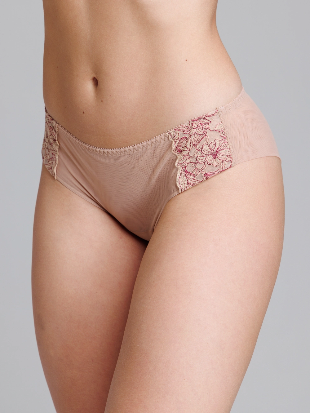 Трусы Zebra бикини (скин/бургундия)